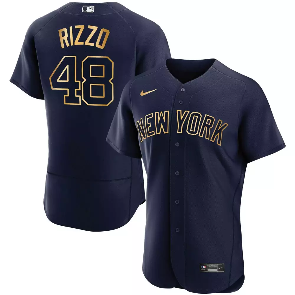 Rizzo 48 New York Yankees Cream Stitched Jersey | Men's Name Patch 2023 | For Men, Women & Youth