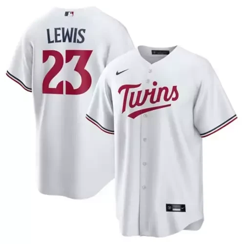 royce lewis 23 minnesota twins home white jersey all stitched 1