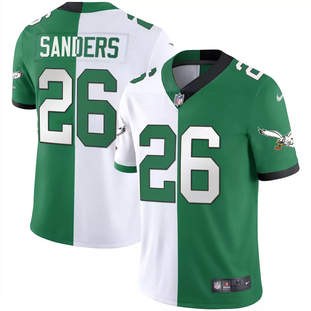 Sanders 26 Philadelphia Eagles Kelly Green Stitched Vapor Jersey | For Game Day | For Men, Women & Youth