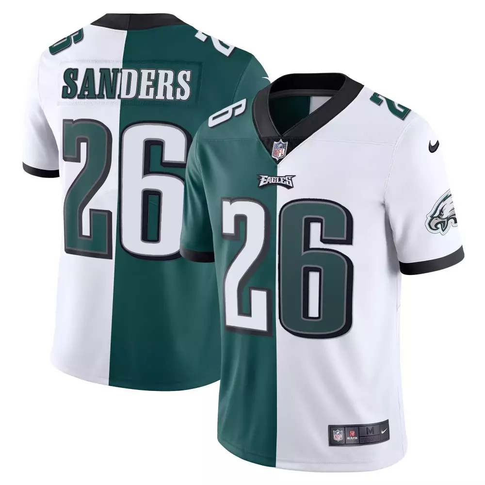 Sanders 26 Philadelphia Eagles Super Bowl Green Stitched Jersey | Men's Style Name Patch 2023 | For Men, Women & Youth