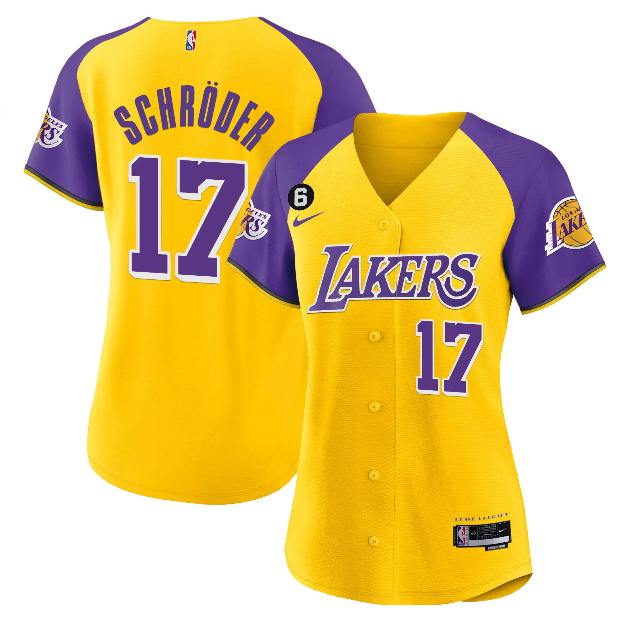 schrder 17 los angeles lakers women s gold all stitched vapor jersey 2023