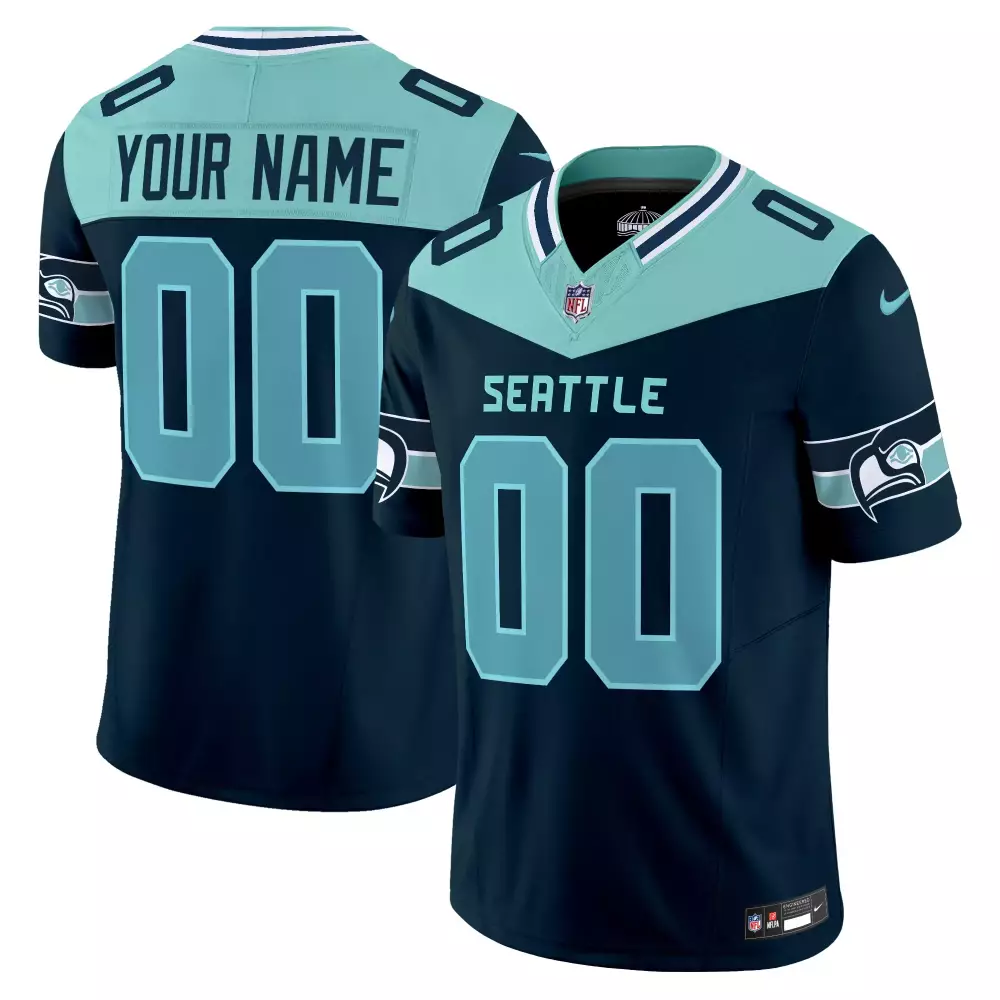 Seattle Seahawks Navy Vapor Jersey | All Stitched Limited Edition Fan Gear | Ideal for Game Day | For Men, Women & Youth