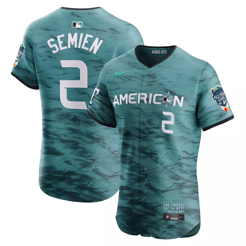 seager 5 american league 2023 teal all stitched vapor jersey