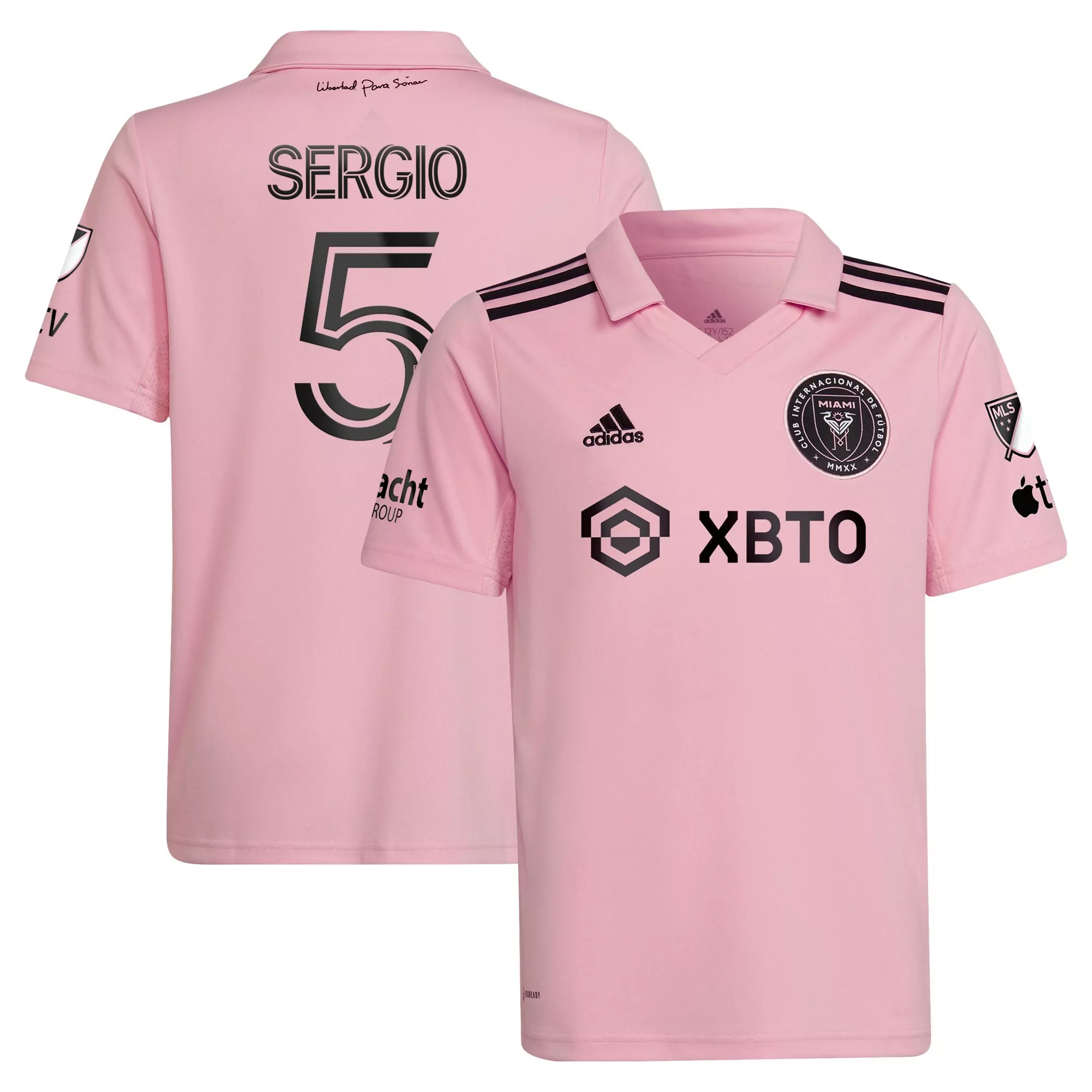 sergio 5 inter miami 2023 pink all stitched vapor jersey