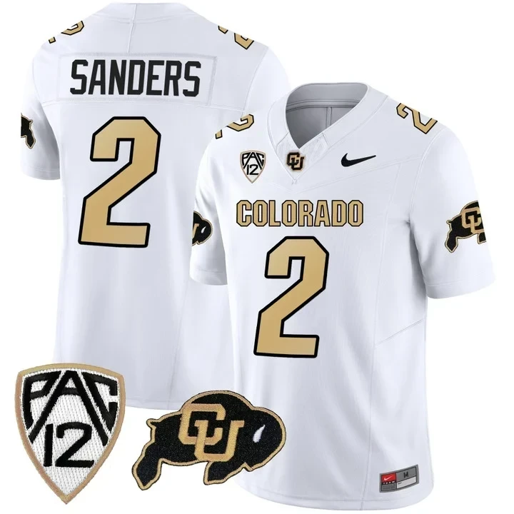 Shedeur Sanders 2 Colorado Buffaloes 2023 Stitched Jersey | Black | Game Day Outfit | For Men