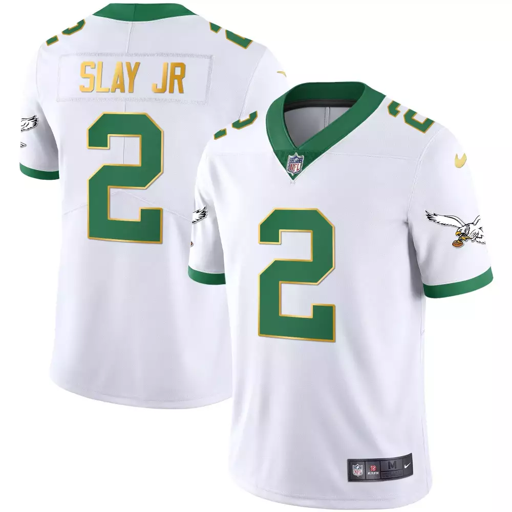 Slay Jr 2 Philadelphia Eagles Super Bowl White Youth Jersey 2023 | All Stitched Vapor Style | For Men, Women & Youth