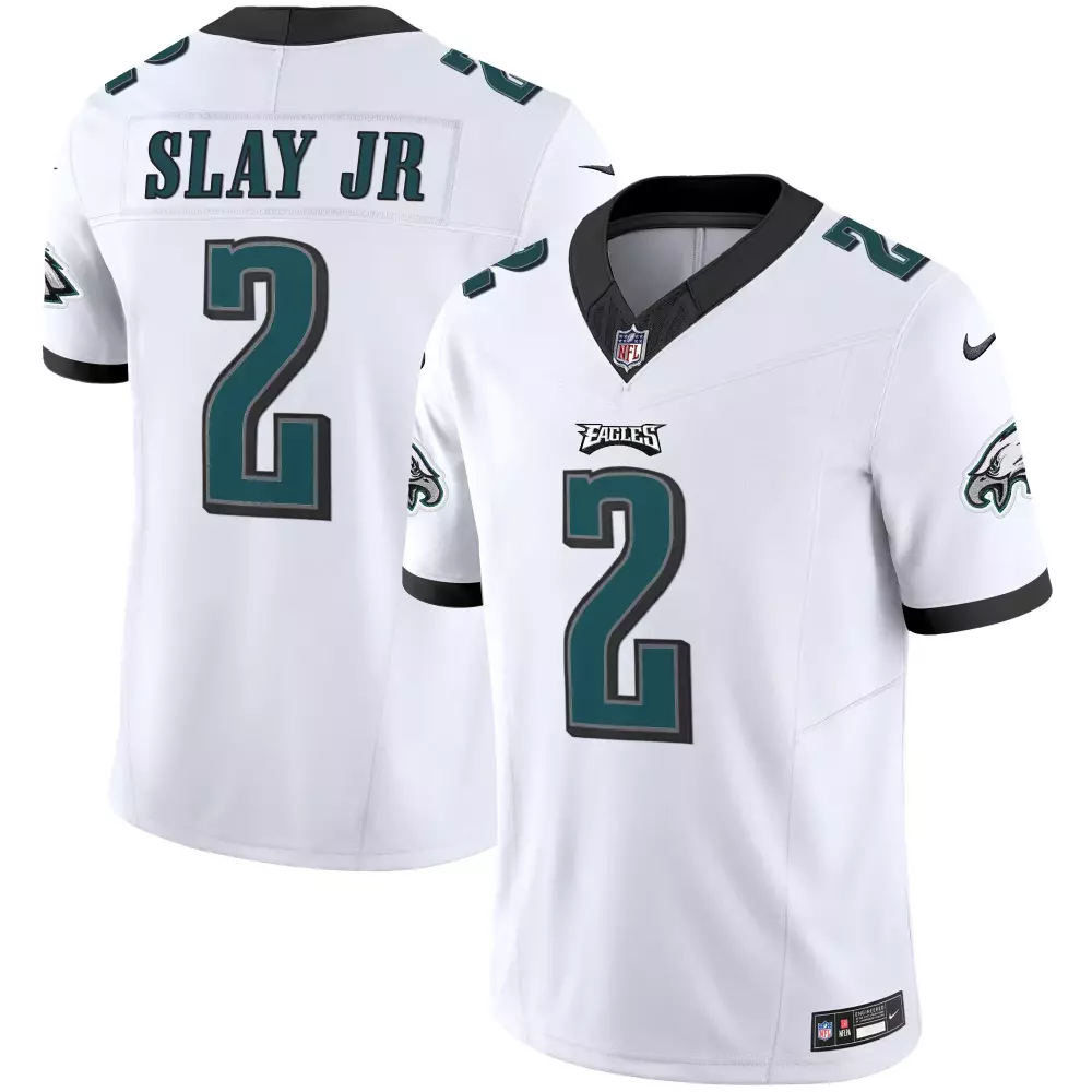 Slay Jr 2 Philadelphia Eagles White Vapor Limited Jersey | All Stitched Fan Gear | For Men, Women & Youth