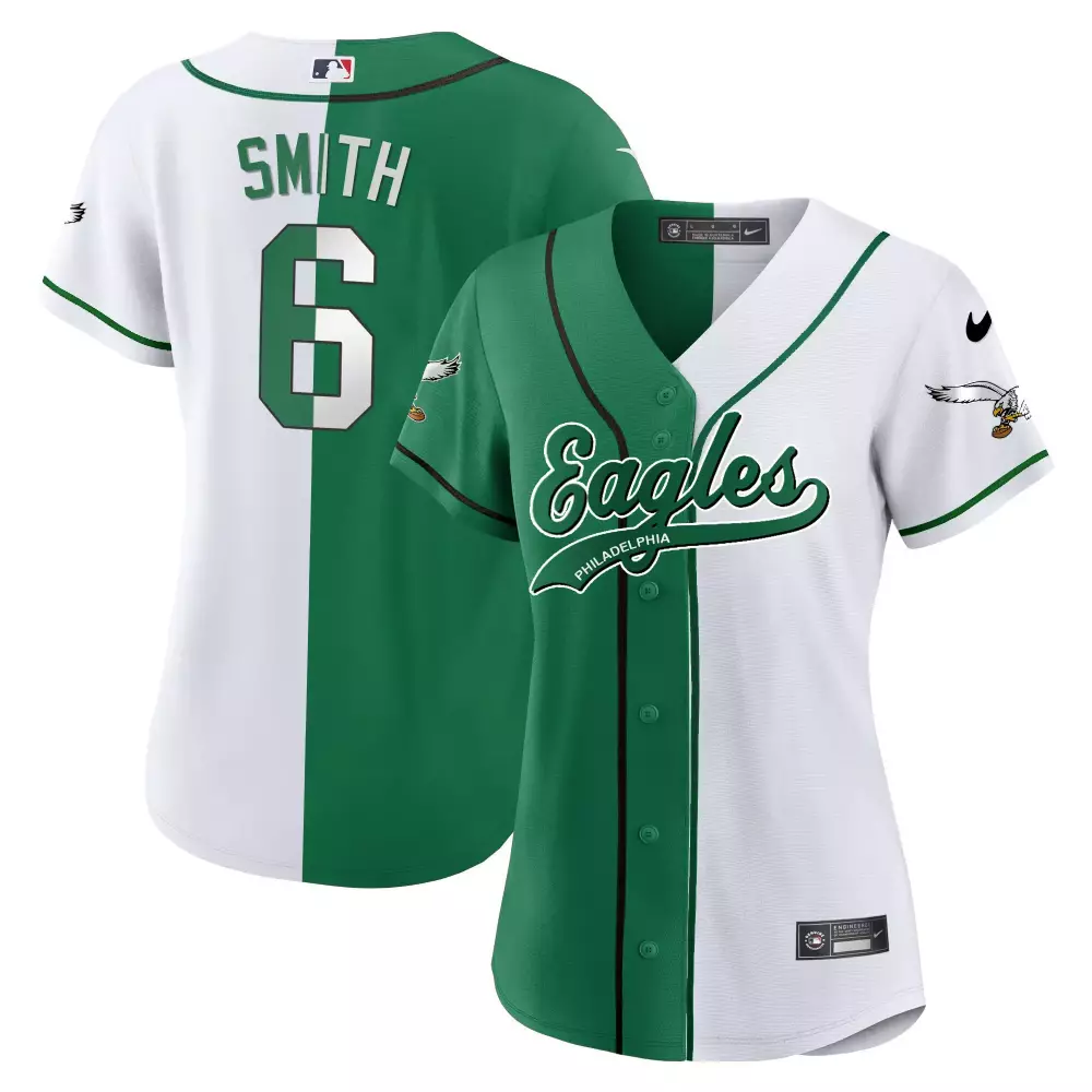 Smith 6 Philadelphia Eagles Green Mexico Vapor Jersey | All Stitched Style | Fan Gear for Men, Women & Youth