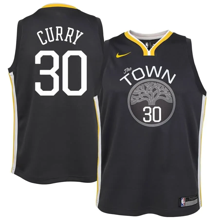 stephen curry 30 golden state warriors black jersey 2023 men s all stitched vapor jersey
