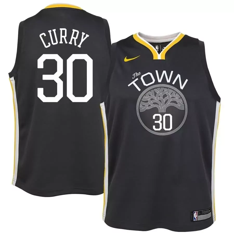 stephen curry 30 golden state warriors black jersey all stitched men s style name patch 2023