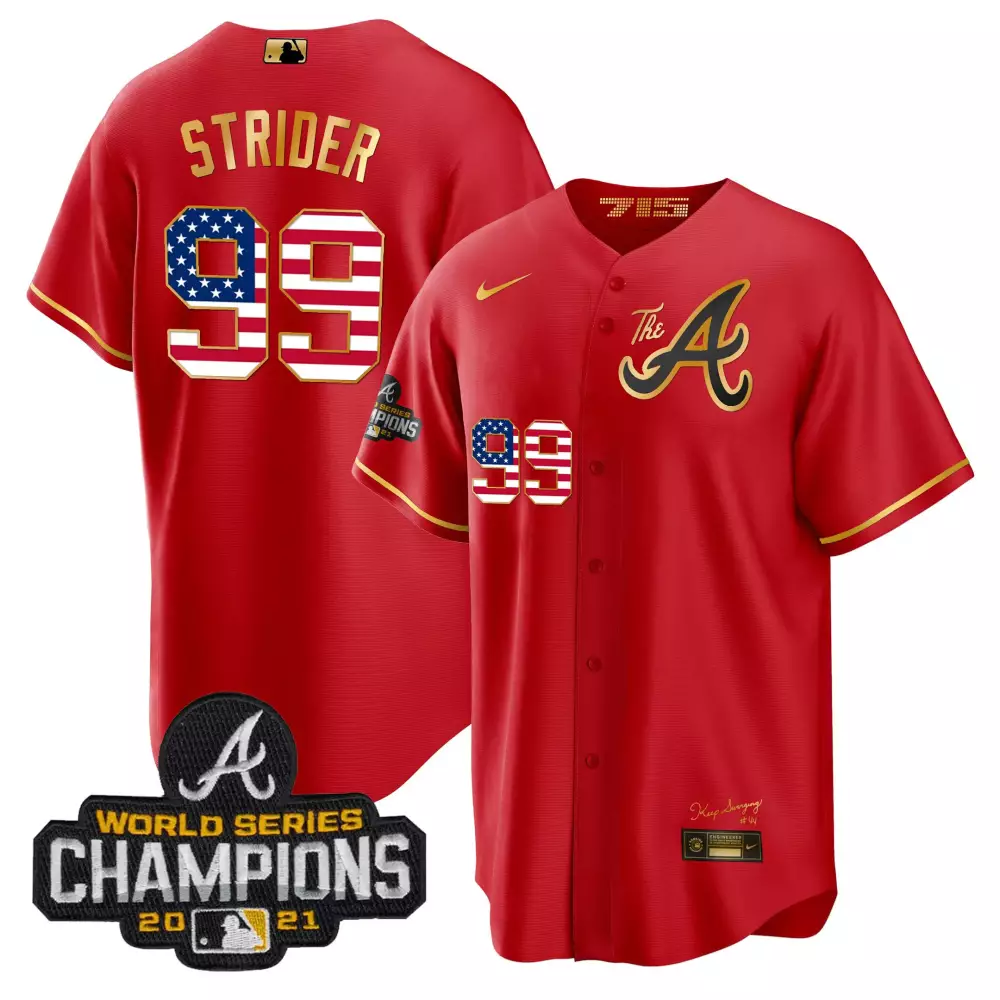 Strider 99 Atlanta Braves 2021 Women’s White Vapor Jersey | Stitched World Series Champions | For Men, Women & You
