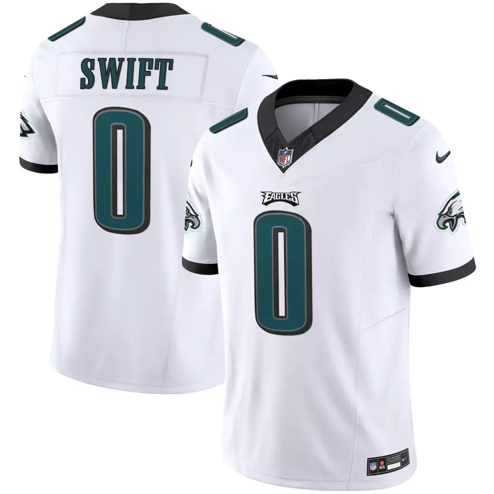 Swift 0 Philadelphia Eagles Men's Stitched Jersey | White Name Patch 2023 for Men, Women & Youth