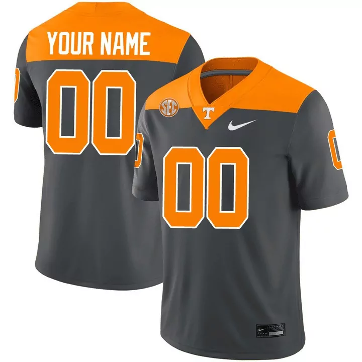 tennessee volunteers custom jersey 00 white orange all stitched vapor jersey 2023 men s