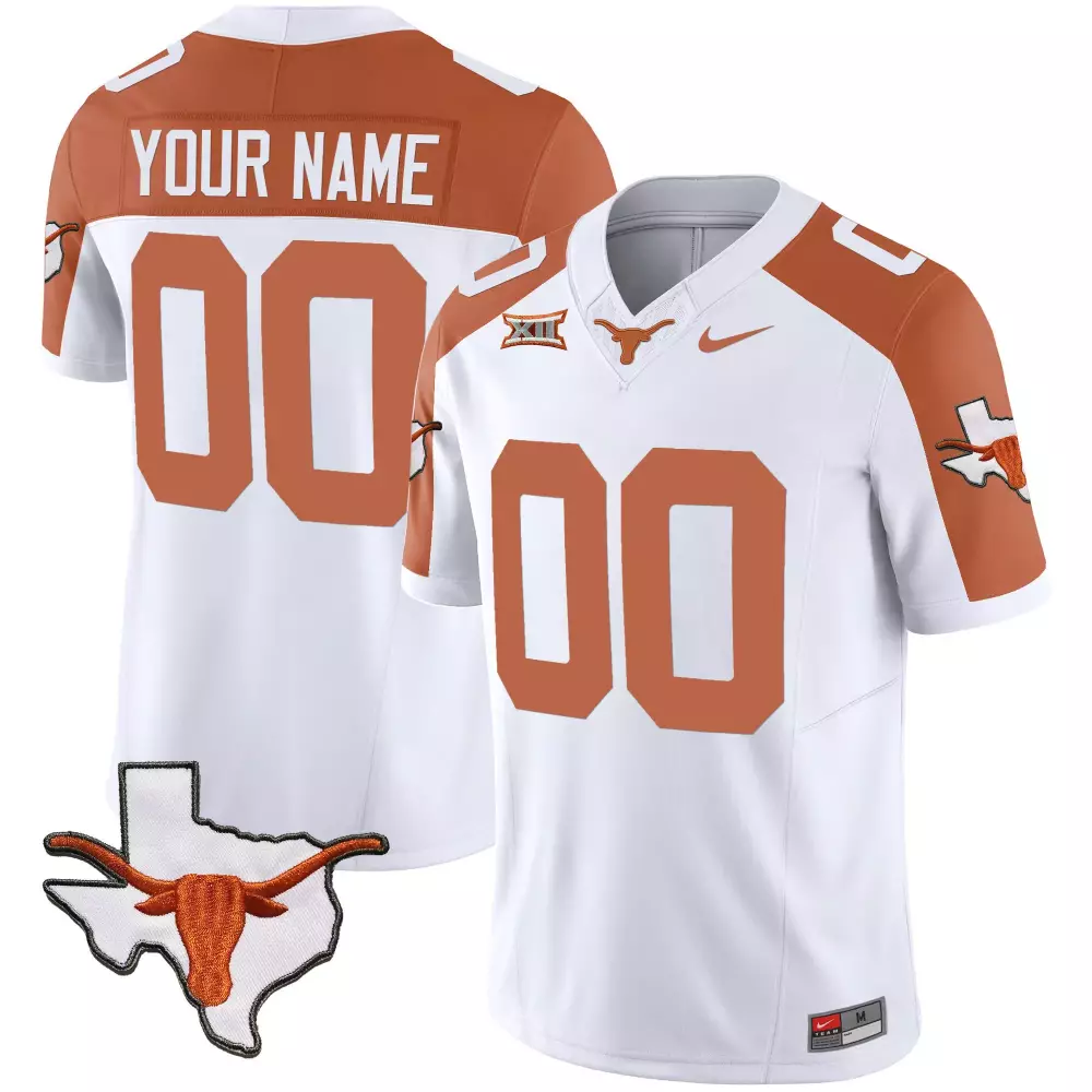 Texas Longhorns 2023 Limited Edition Stitched Vapor Jersey | White Custom 00 | For Men, Women & Youth