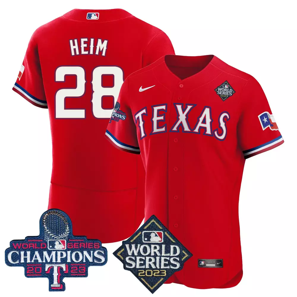 Texas Rangers 2023 World Series Champions Patch Jersey | Royal Blue Custom Stitched | Game Day Outfit | For Men, Women & Youth