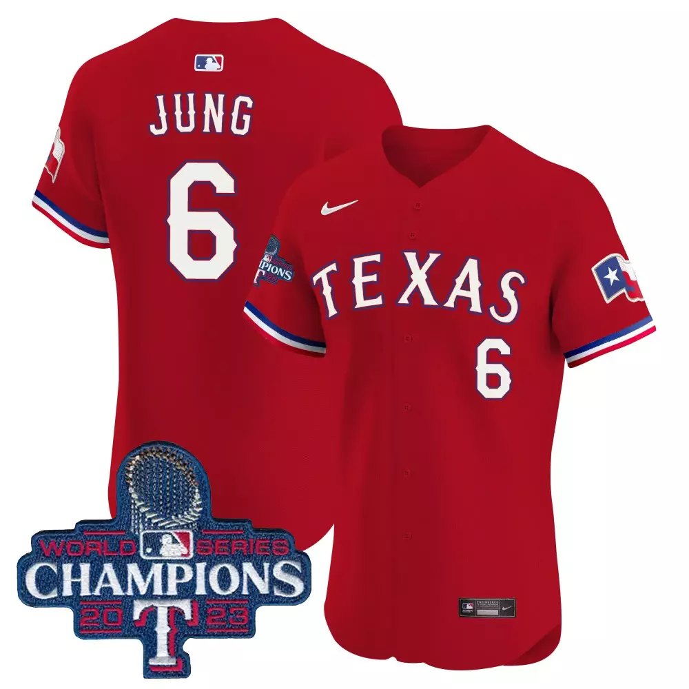 texas rangers red all stitched vapor jersey 2023 women s mexican flex base edition