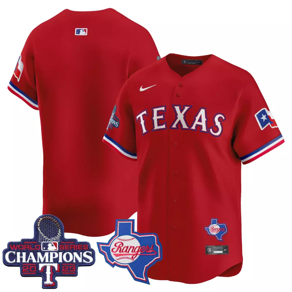 texas rangers red all stitched vapor jersey 2023 women s mexican flex base edition