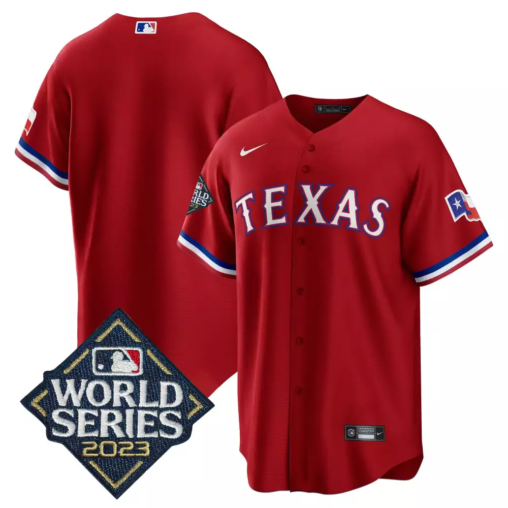 texas rangers red all stitched vapor jersey 2023 women s mexican flex base edition