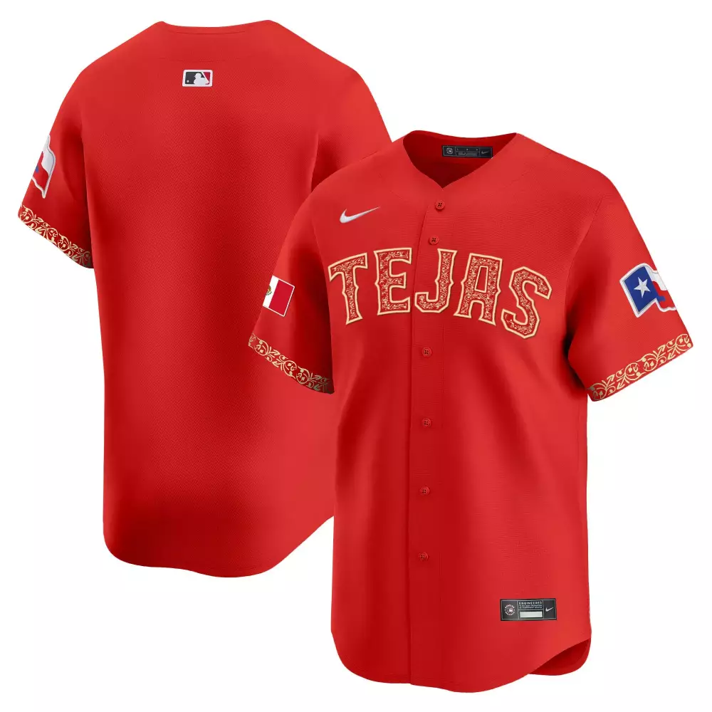 texas rangers red stitched jersey 2023 custom name patch for men