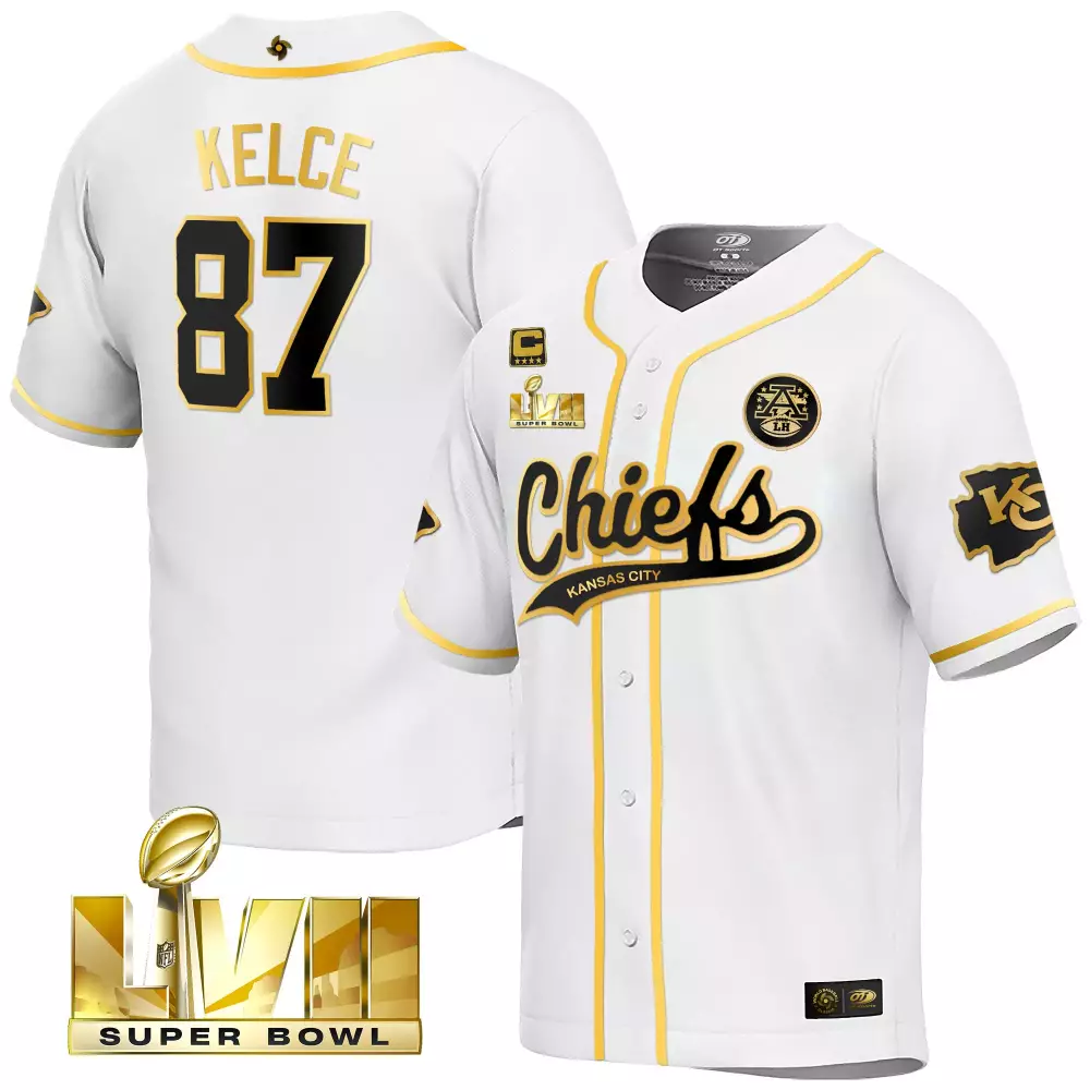 Travis Kelce 87 Kansas City Chiefs Super Bowl LVII Stitched Vapor Jersey | Red | Replica Fan Gear | For Men, Women & Youth