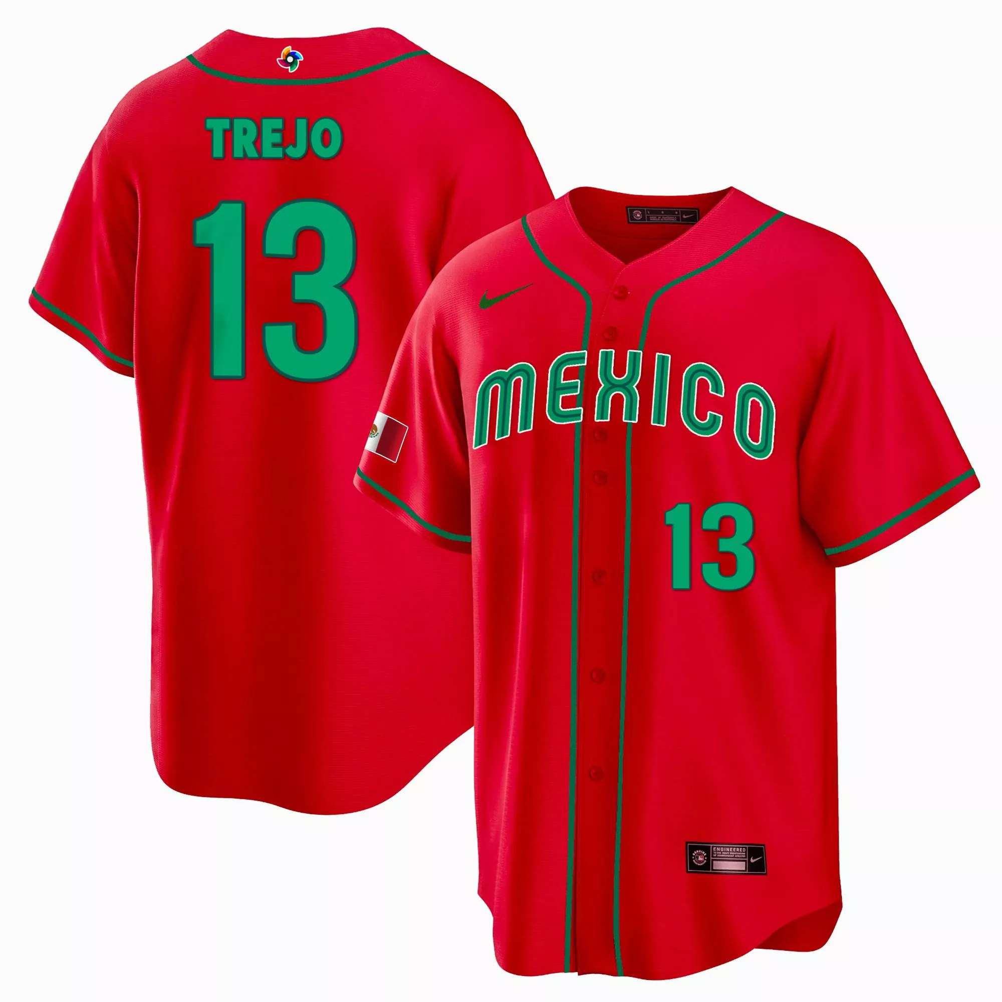 tellez 11 mexico 2023 red cool base jersey all stitched