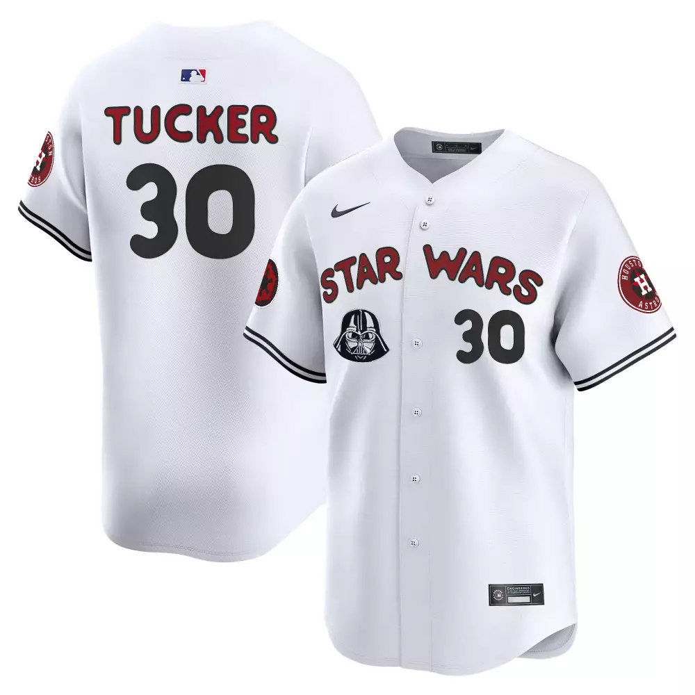 Tucker 30 Houston Astros Red Vapor Jersey | 2023 Aztec Warrior Skull Design | All Stitched Fan Gear | For Men, Women & Youth
