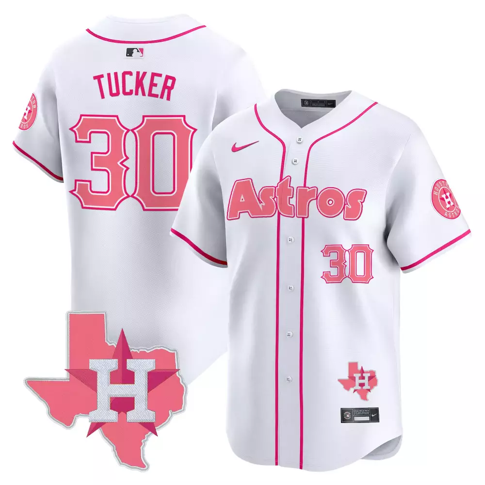 Tucker 30 Houston Astros Red Vapor Jersey | 2023 Aztec Warrior Skull Design | All Stitched Fan Gear | For Men, Women & Youth