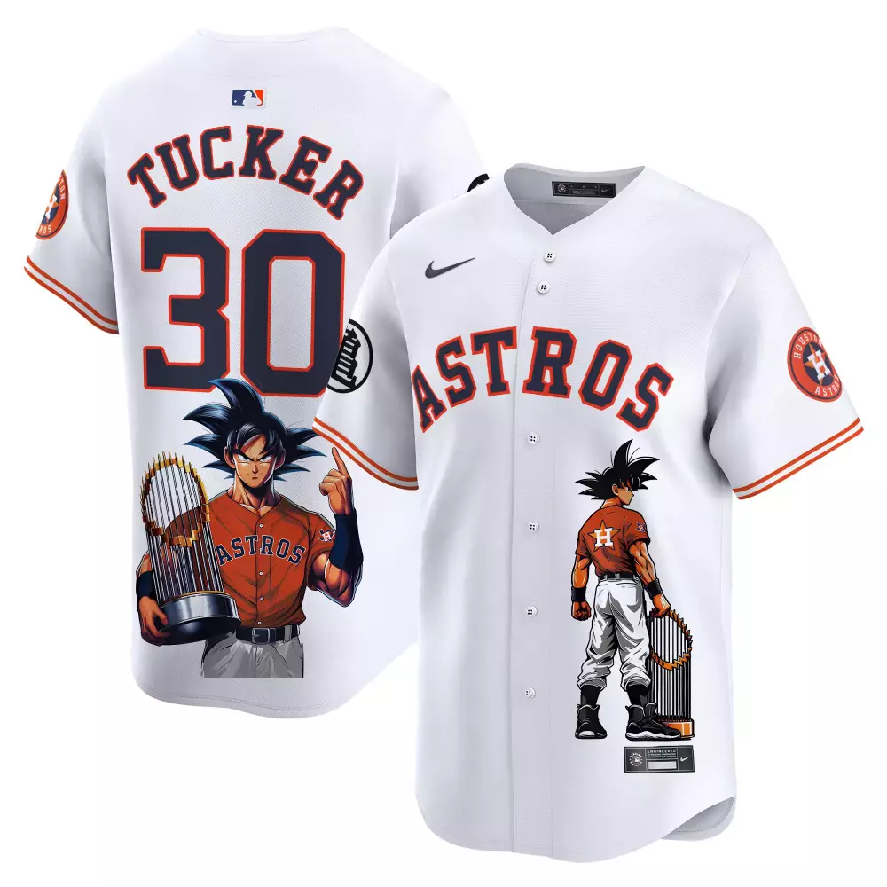 Tucker 30 Houston Astros White All Stitched Jersey | 2023 Jackie Robinson Name Patch | Fan Gear for Game Day | For Men, Women & Youth