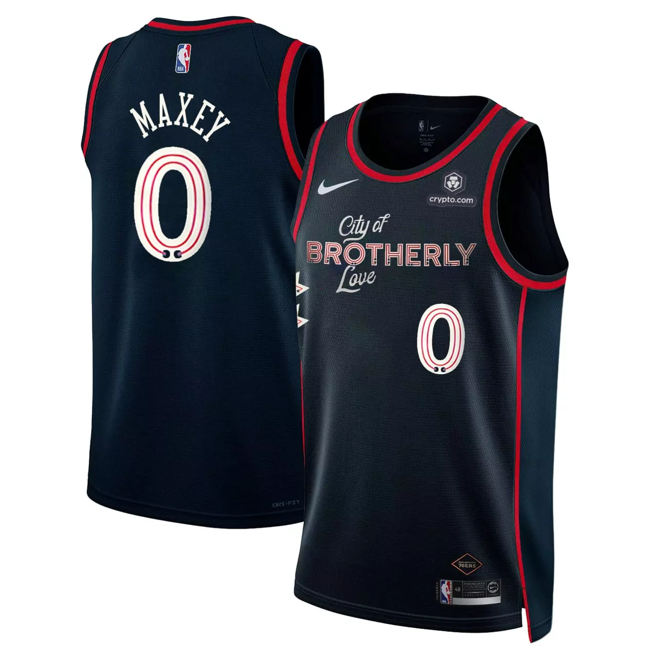 tobias harris philadelphia 76ers nike unisex 2022 23 swingman jersey city edition white