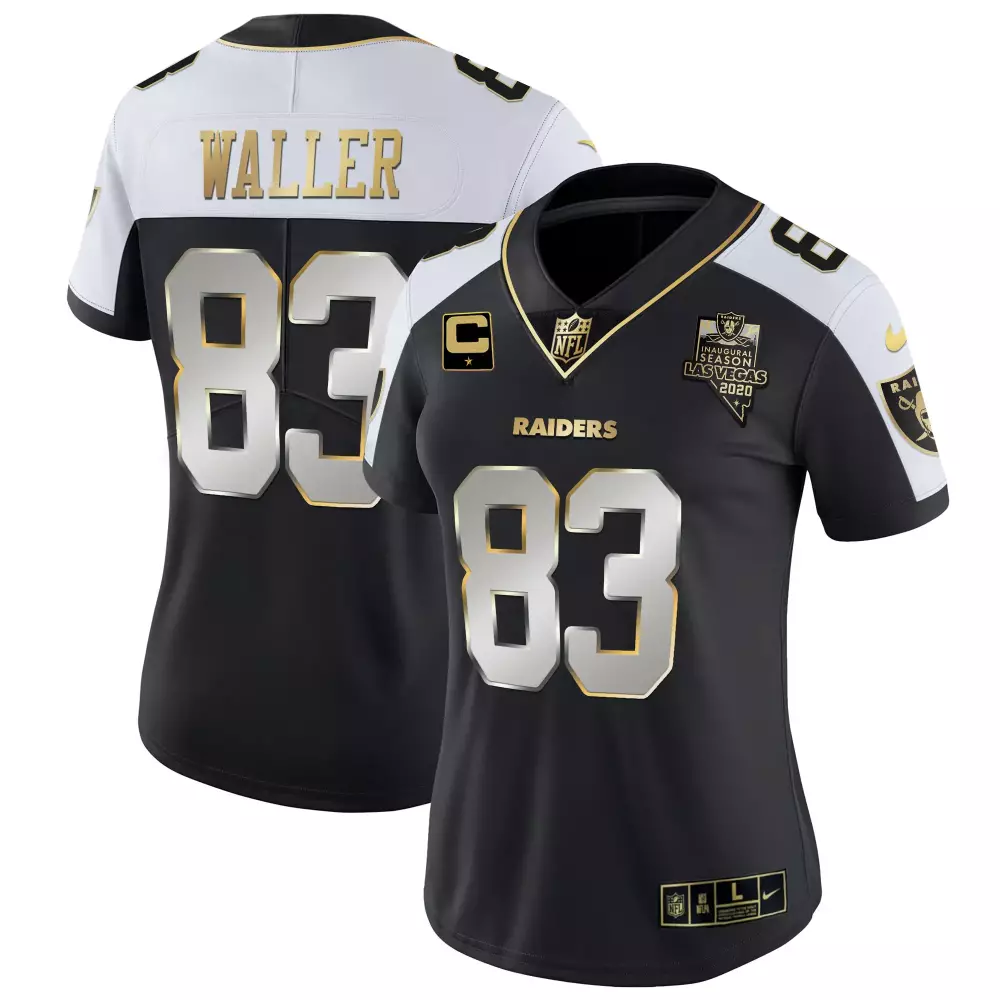 Darren Waller 83 Women's Black Jersey | Las Vegas Raiders All Stitched Vapor Style 2020 | For Women