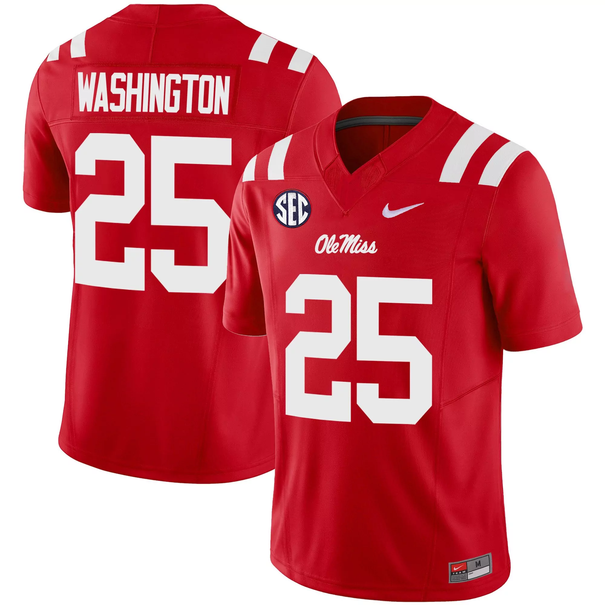 washington 25 ole miss rebels men s black stitched jersey 2023 with name patch