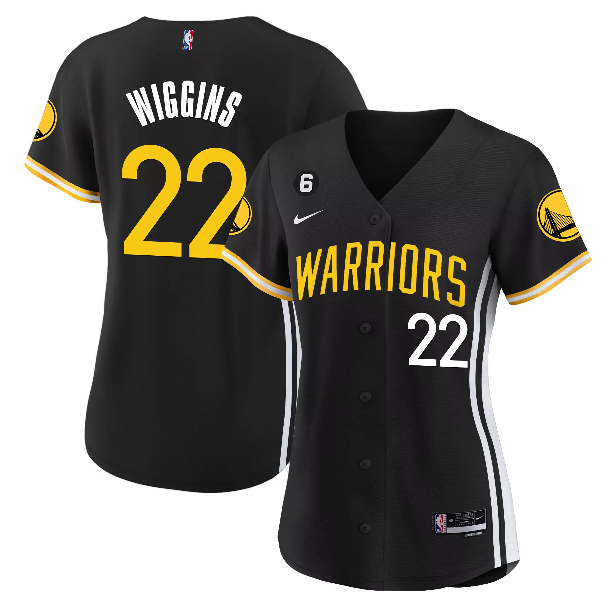 wiggins 22 golden state warriors 2023 men s all stitched vapor jersey white edition 2