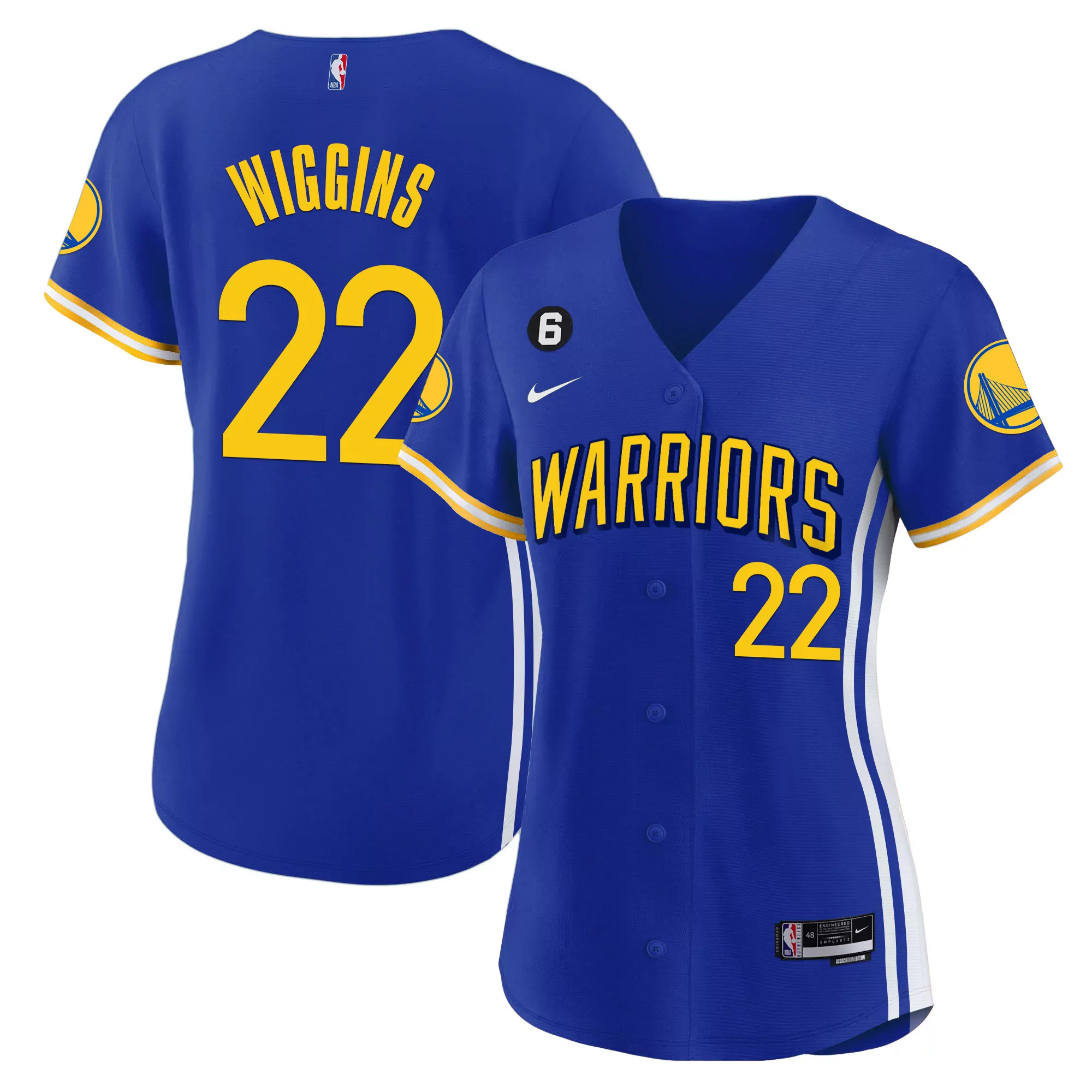 wiggins 22 golden state warriors 2023 men s all stitched vapor jersey white edition 2