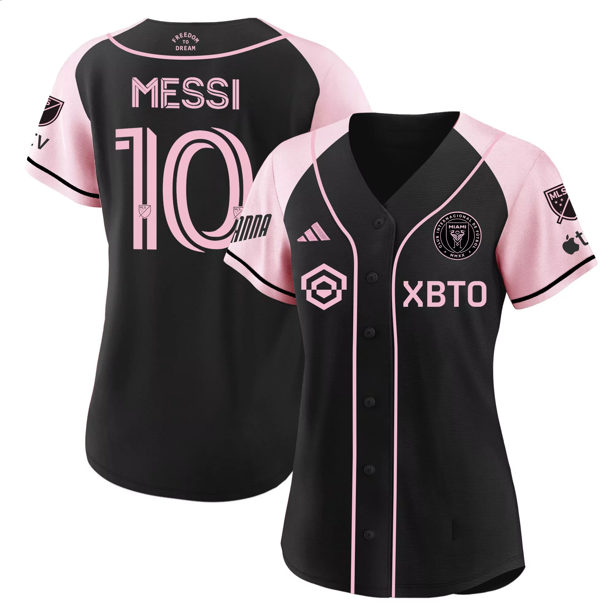 women s black lionel messi 10 inter miami all stitched vapor jersey 2023