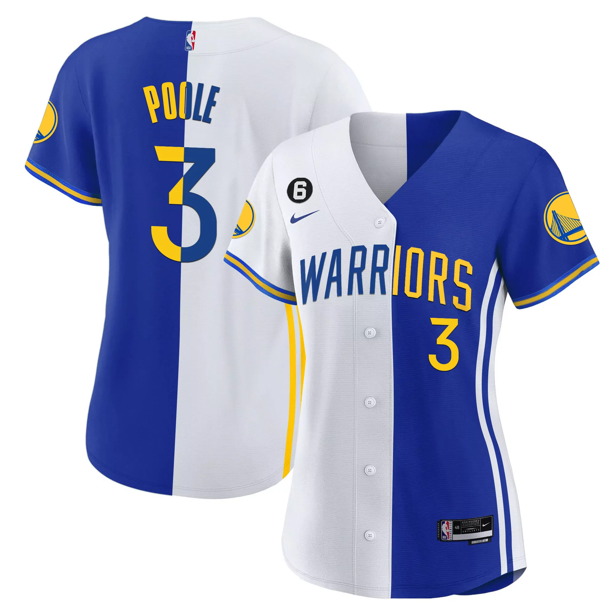 women s golden state warriors jersey blue white all stitched vapor 6 2023