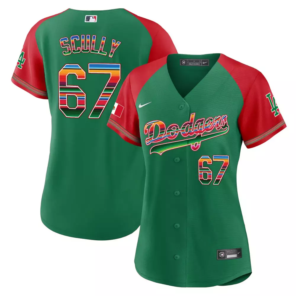Women's Green Dodgers Alternate Jersey | Urias 7 Stitched Vapor 2023 | Stylish Fan Gear | For Women & Youth