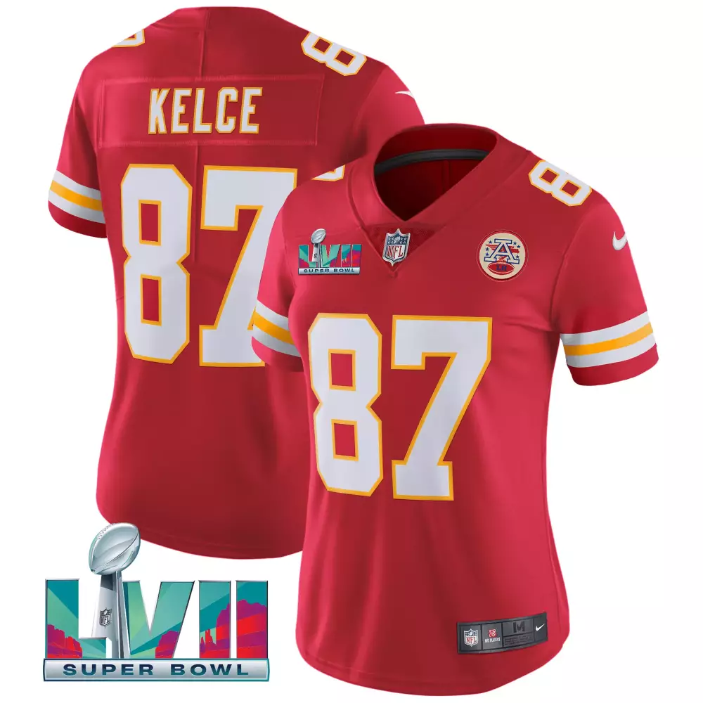 Women’s Kansas City Chiefs Bolton 32 Super Bowl LVIII All Stitched Vapor Jersey | Red Fan Gear | For Wom