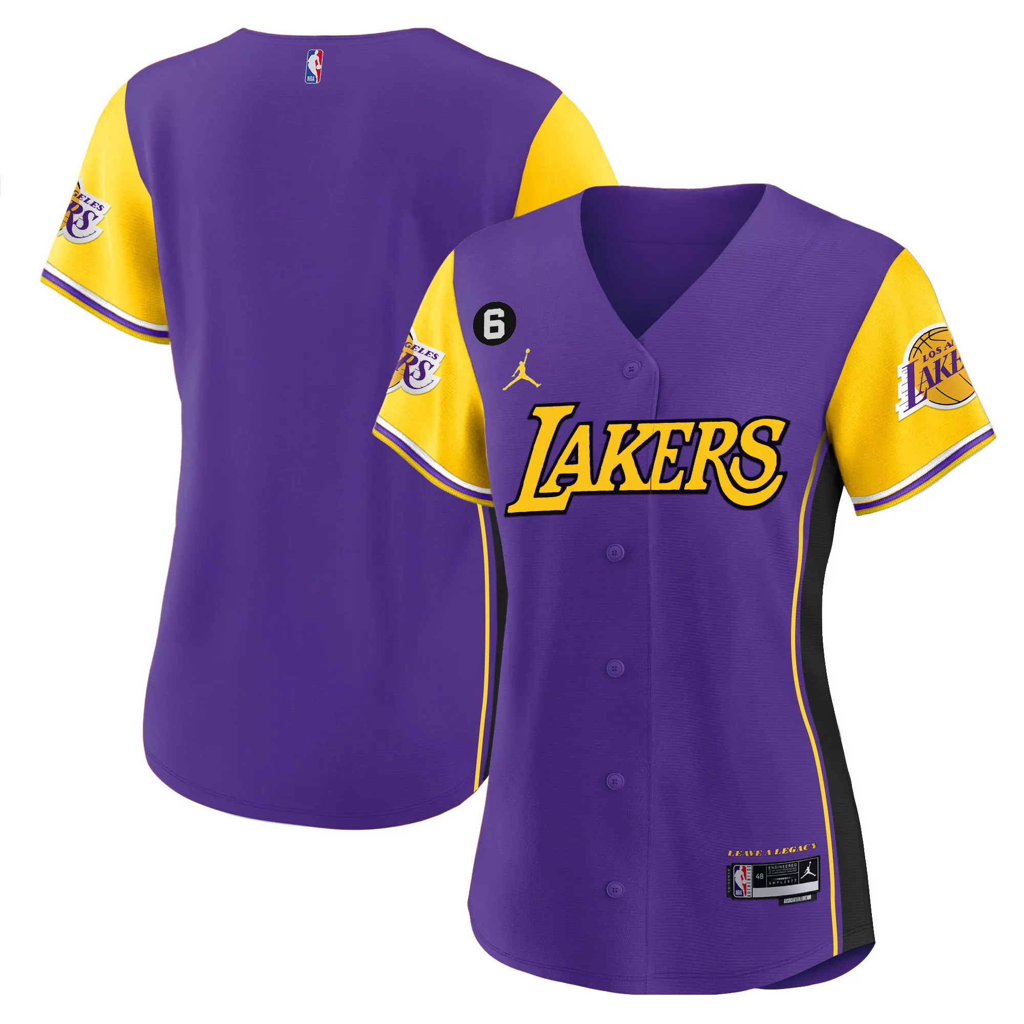 women s los angeles lakers purple jersey russell 1 all stitched vapor jersey