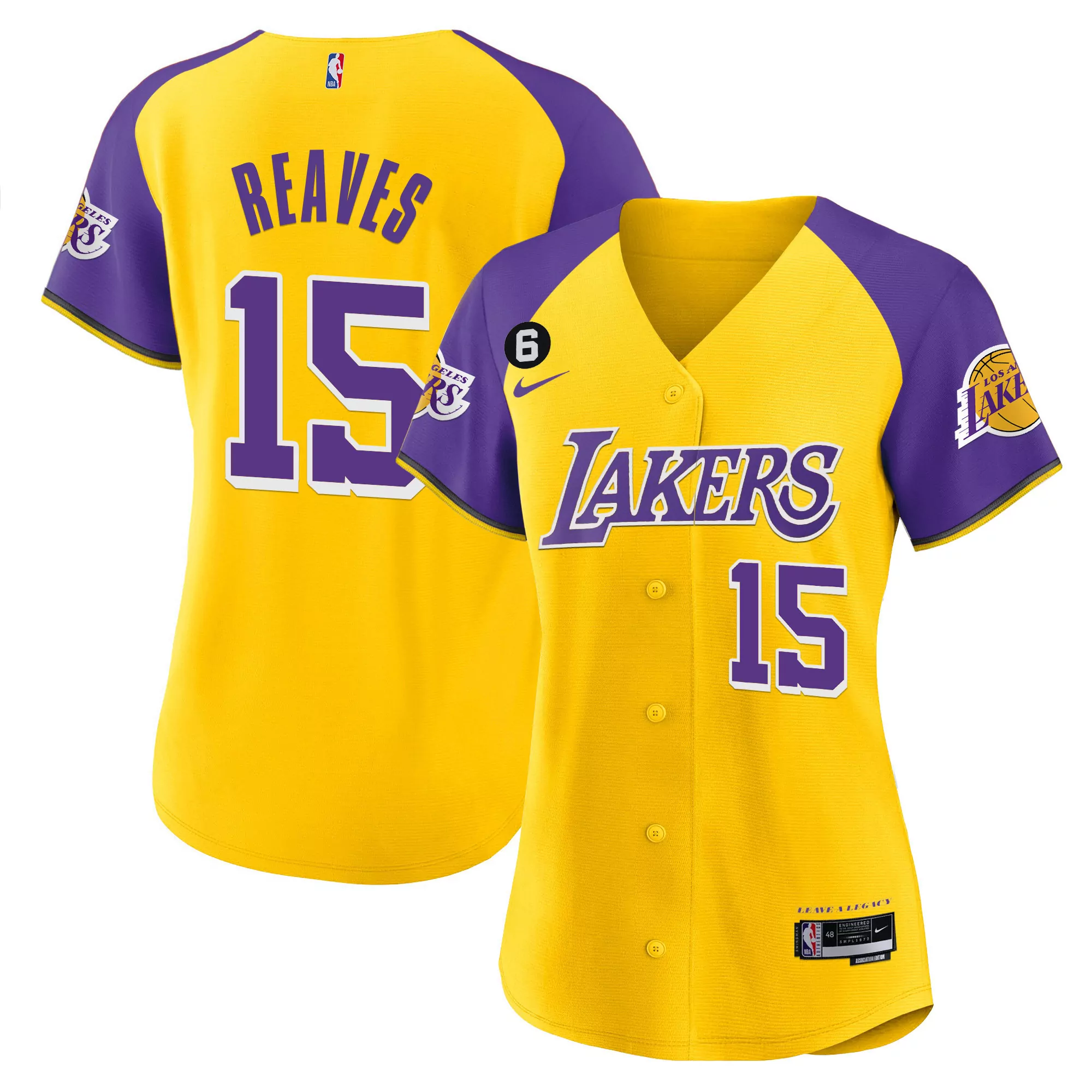 women s los angeles lakers white yellow jersey schrder 17 all stitched vapor jersey
