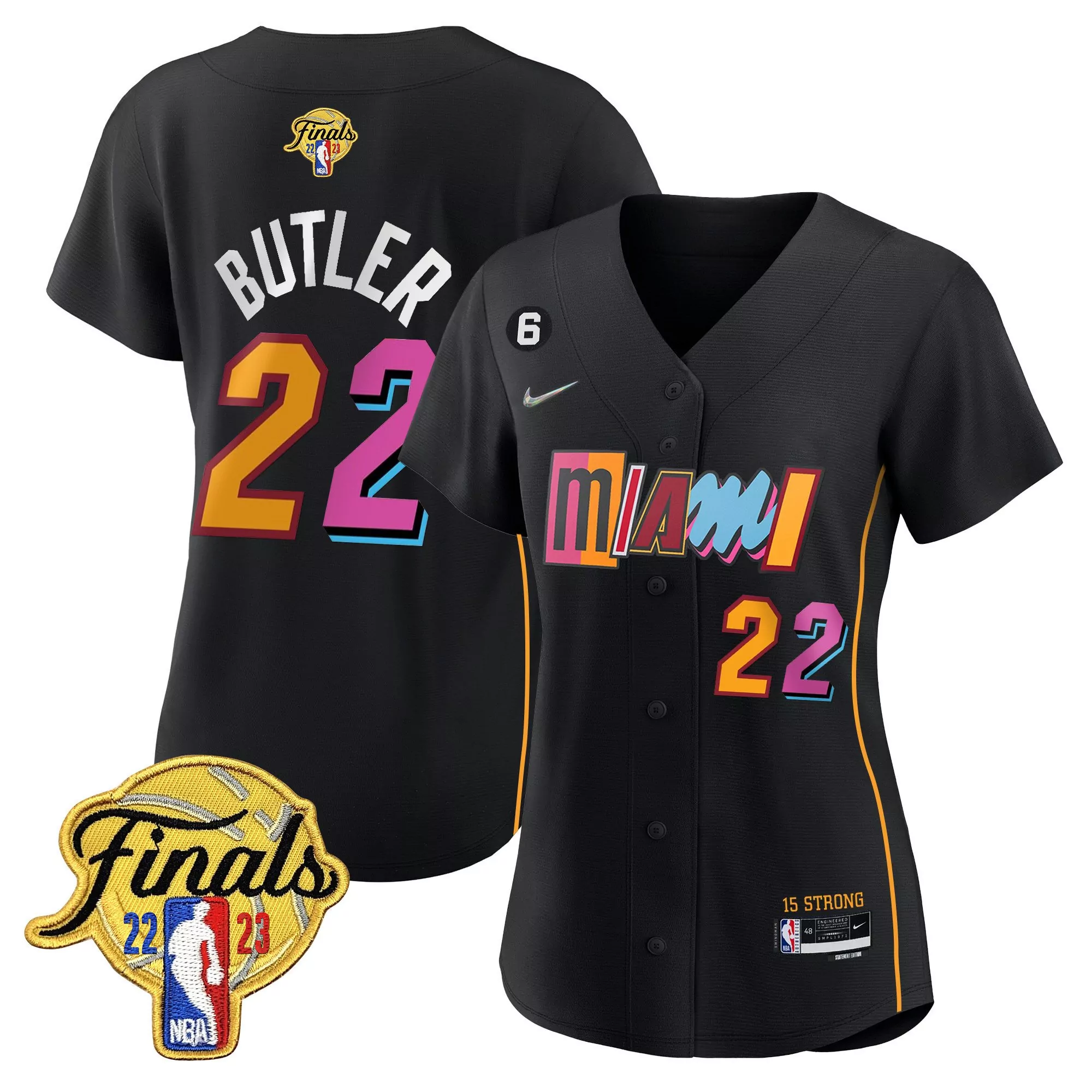 women s miami heat black oladipo 4 2023 finals all stitched vapor jersey