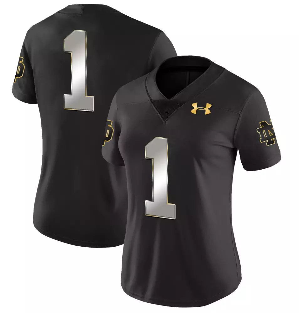 women s notre dame fighting irish black hartman 10 vapor limited jersey all stitched