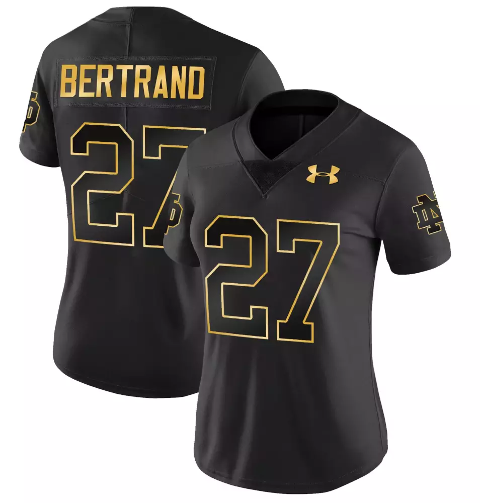 women s notre dame fighting irish black hartman 10 vapor limited jersey all stitched