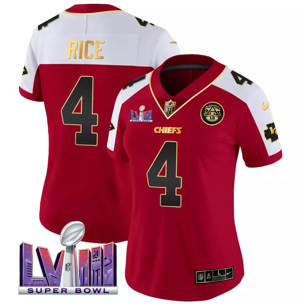 Women’s Kansas City Chiefs Watson 84 Super Bowl LVIII All Stitched Vapor Jersey | Red Fan Gear | For Wom