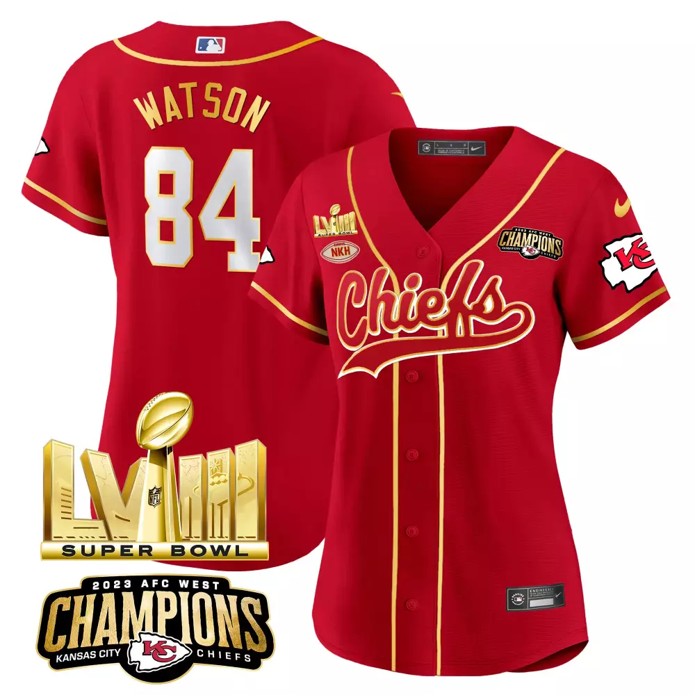 Women’s Kansas City Chiefs Bolton 32 Super Bowl LVIII All Stitched Vapor Jersey | Red Fan Gear | For Wom