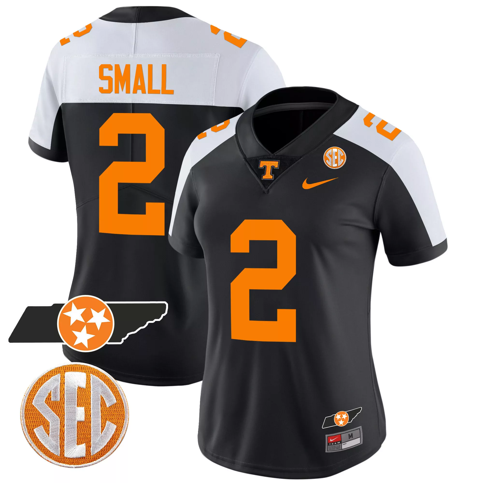 white 92 stitched vapor jersey men s tennessee volunteers 2025 sec edition