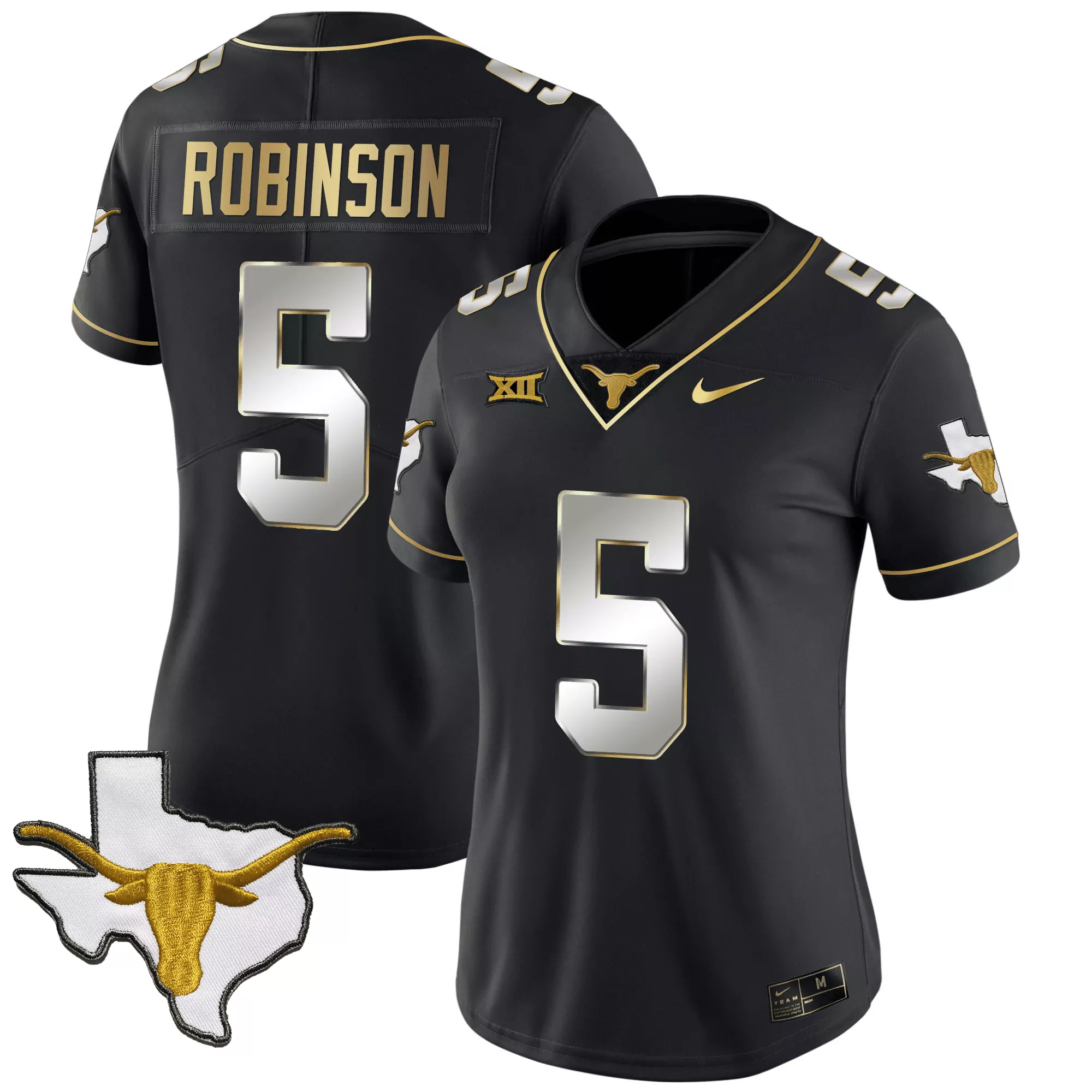 wisner 5 women s texas longhorns vapor stitched jersey 2025 black sec patch