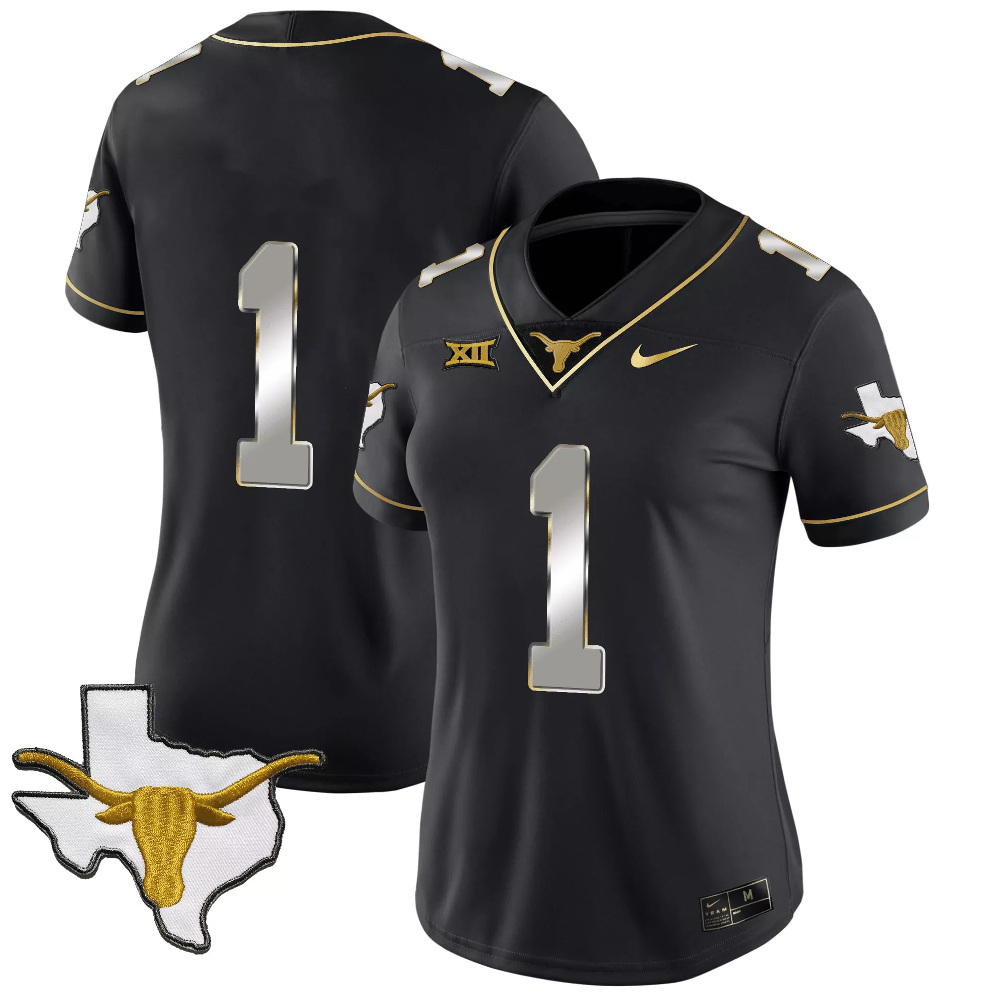 women s texas longhorns black vapor limited jersey all stitched 1 2023