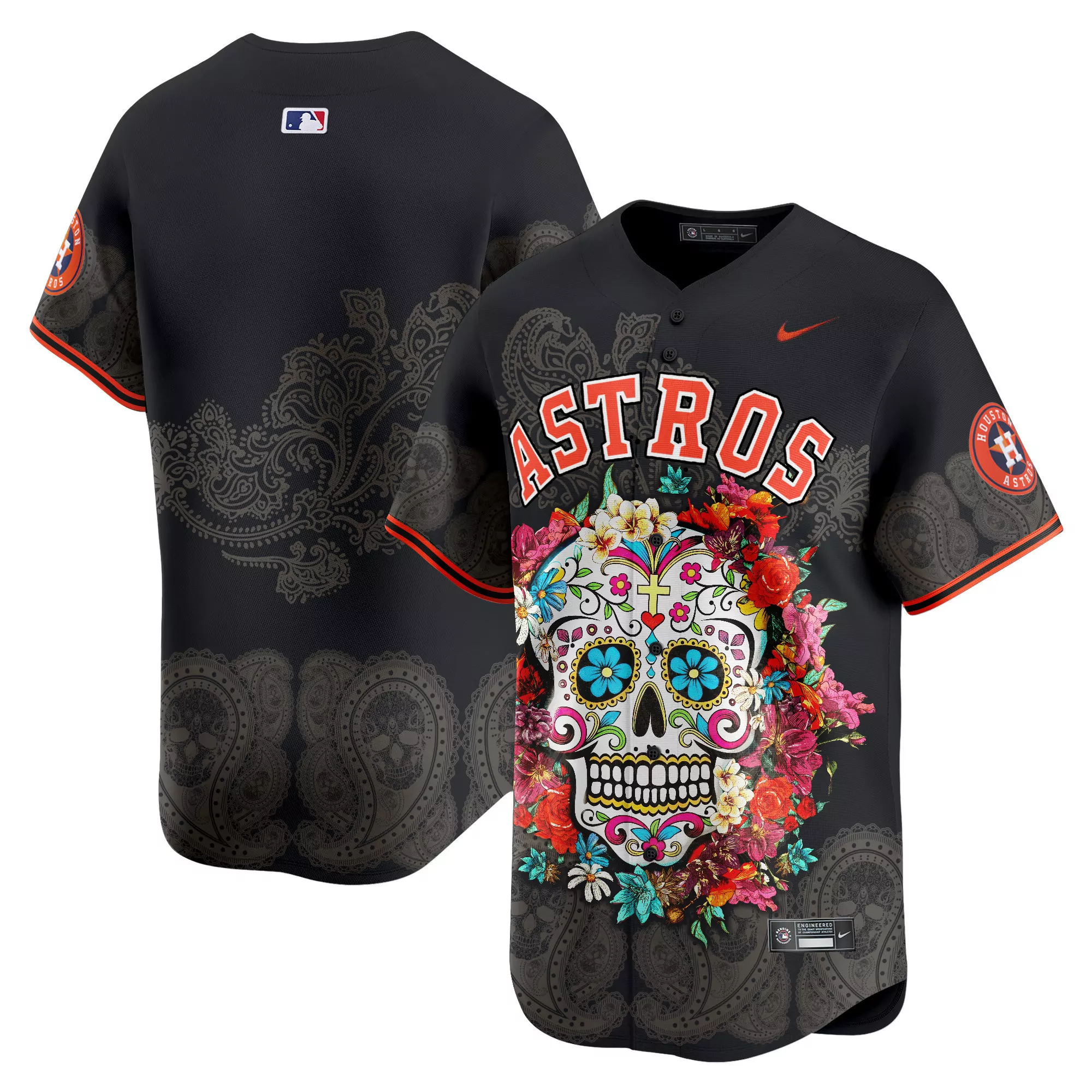 yordan alvarez 44 houston astros 2022 men s skull vapor premier jersey black