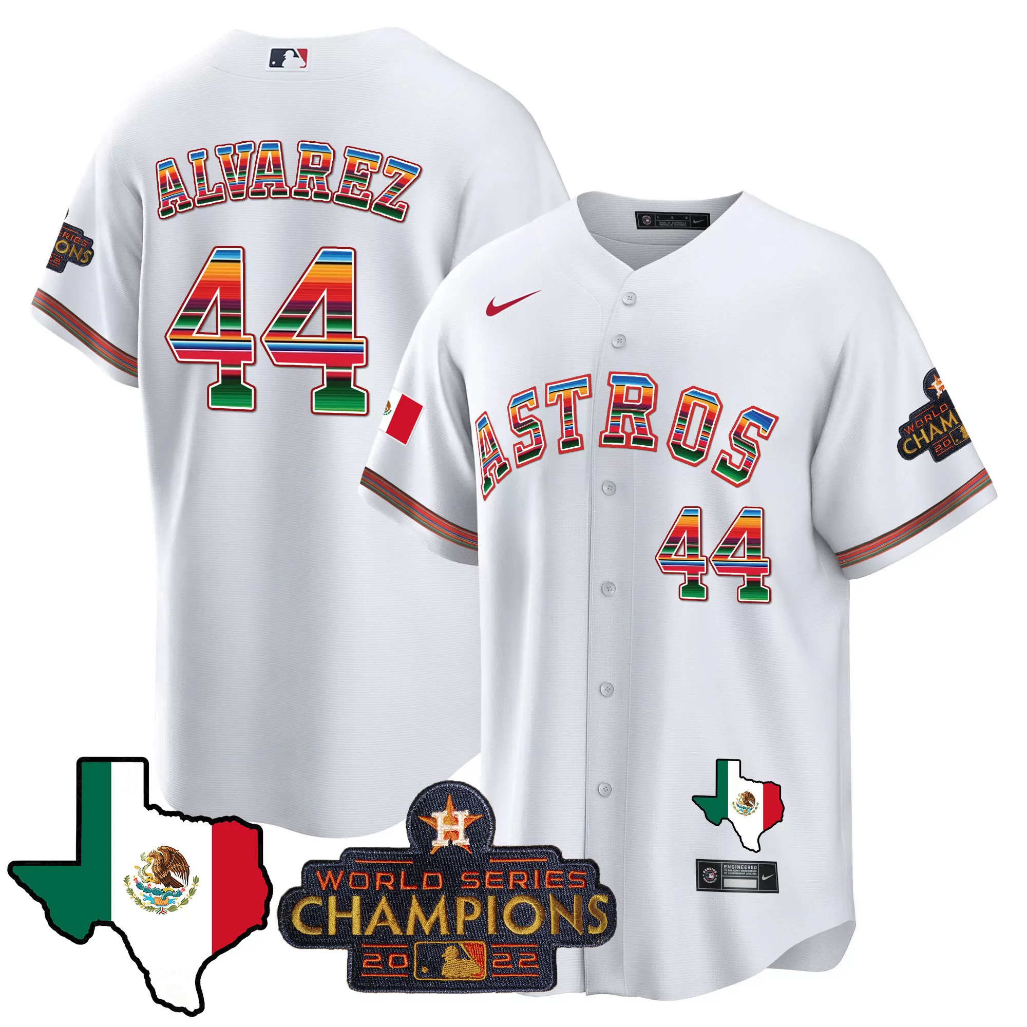 yordan alvarez 44 houston astros 2022 men s white all stitched vapor jersey