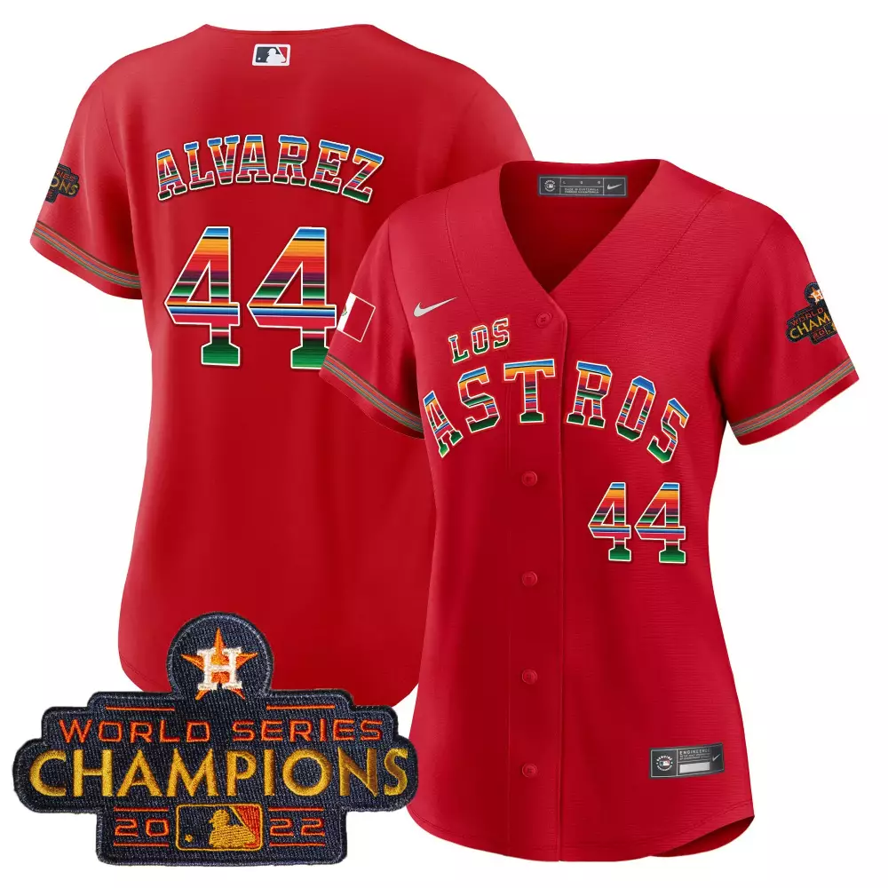 yordan alvarez 44 los astros 2022 men s white all stitched vapor jersey world series champions